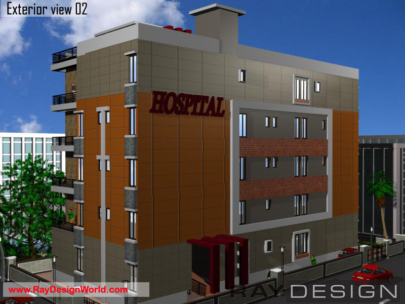 Best Hospital Design in 6960 square feet - 01