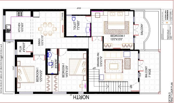 Best Residential Design in 1668 square feet - 12