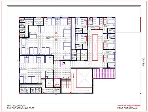 Best Hospital Design in 9775 square feet - 17