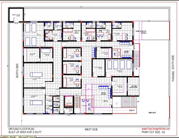 Best Hospital Design in 9775 square feet - 17