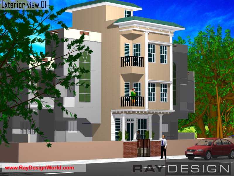 India Home Design With House Plans 3200