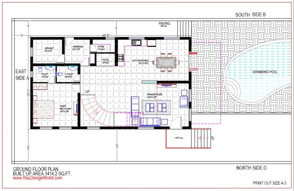 Best Residential Design in 3463 square feet - 34
