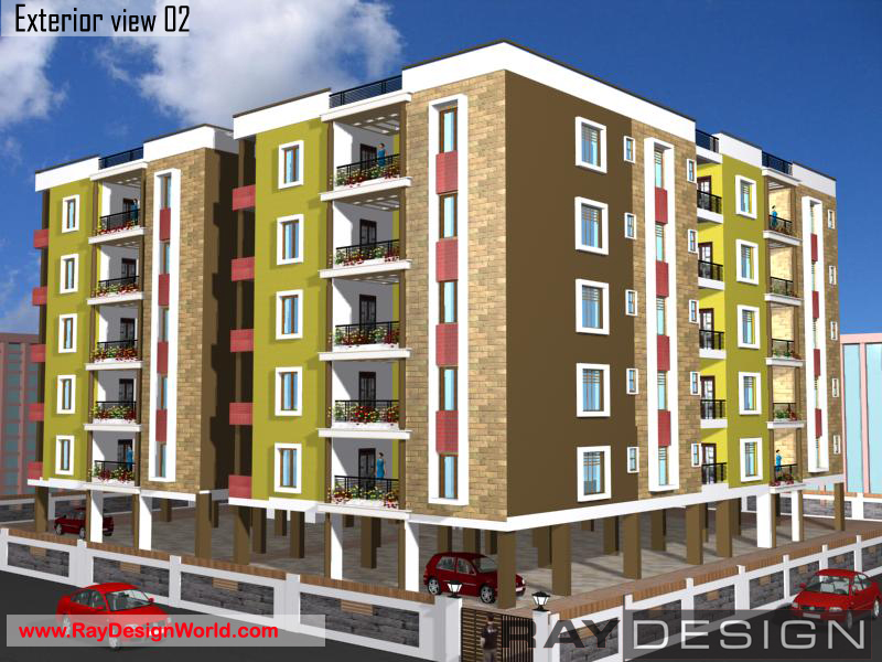 Mohan K-Hyderabad - Apartment 3D Exterior Views