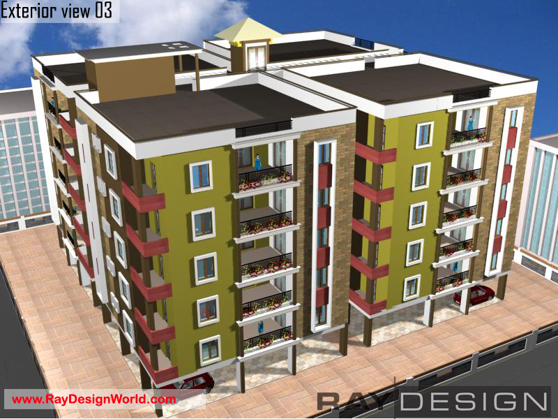 Mohan K-Hyderabad - Apartment 3D Exterior Views