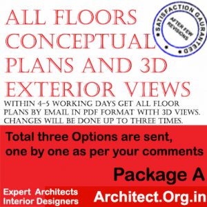 Package A for www.Architect.Org.in for architectural fees