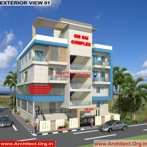 Commercial Complex cum Residential Design - Lucknow UP - Mr.Manish