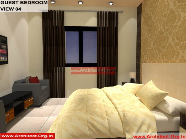 House Interior Design - Nagpur Maharashtra - Guest Bedroom - Mr.Pankaj Singhania - FR Ms. Rakhi Singhania