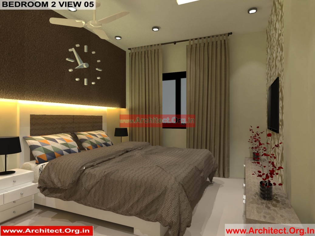House Interior Design - Nagpur Maharashtra - Bedroom 2 - Mr.Pankaj Singhania - FR Ms. Rakhi Singhania