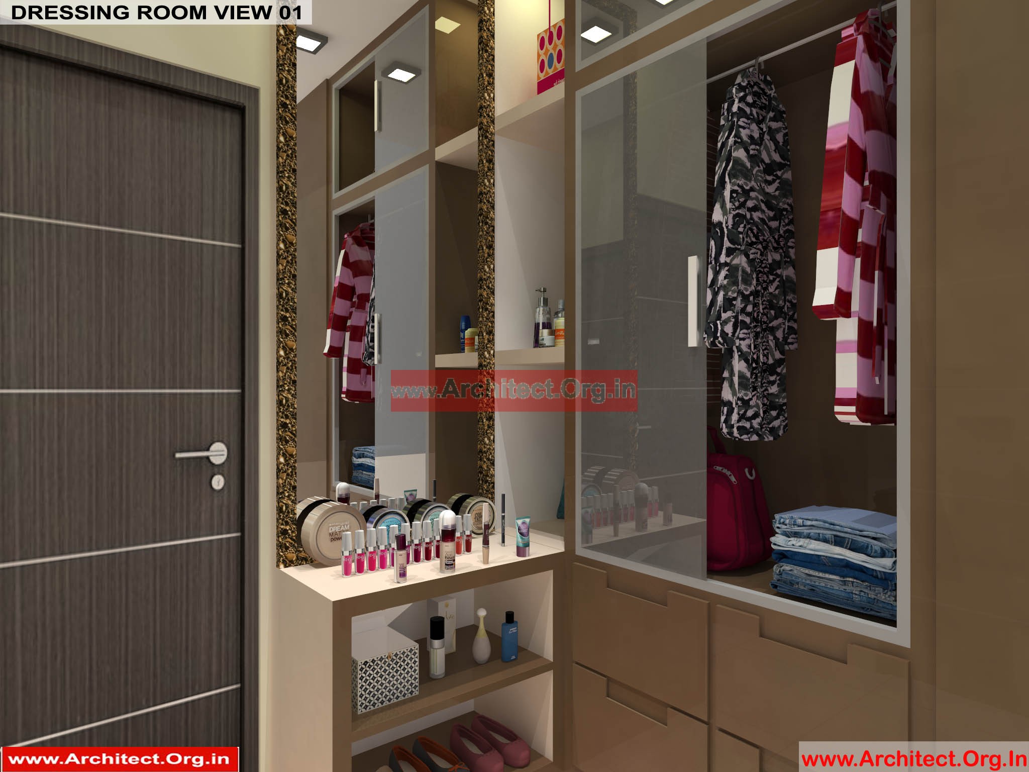 House Interior Design - Nagpur Maharashtra - Dressing room - Mr.Pankaj Singhania - FR Ms. Rakhi Singhania
