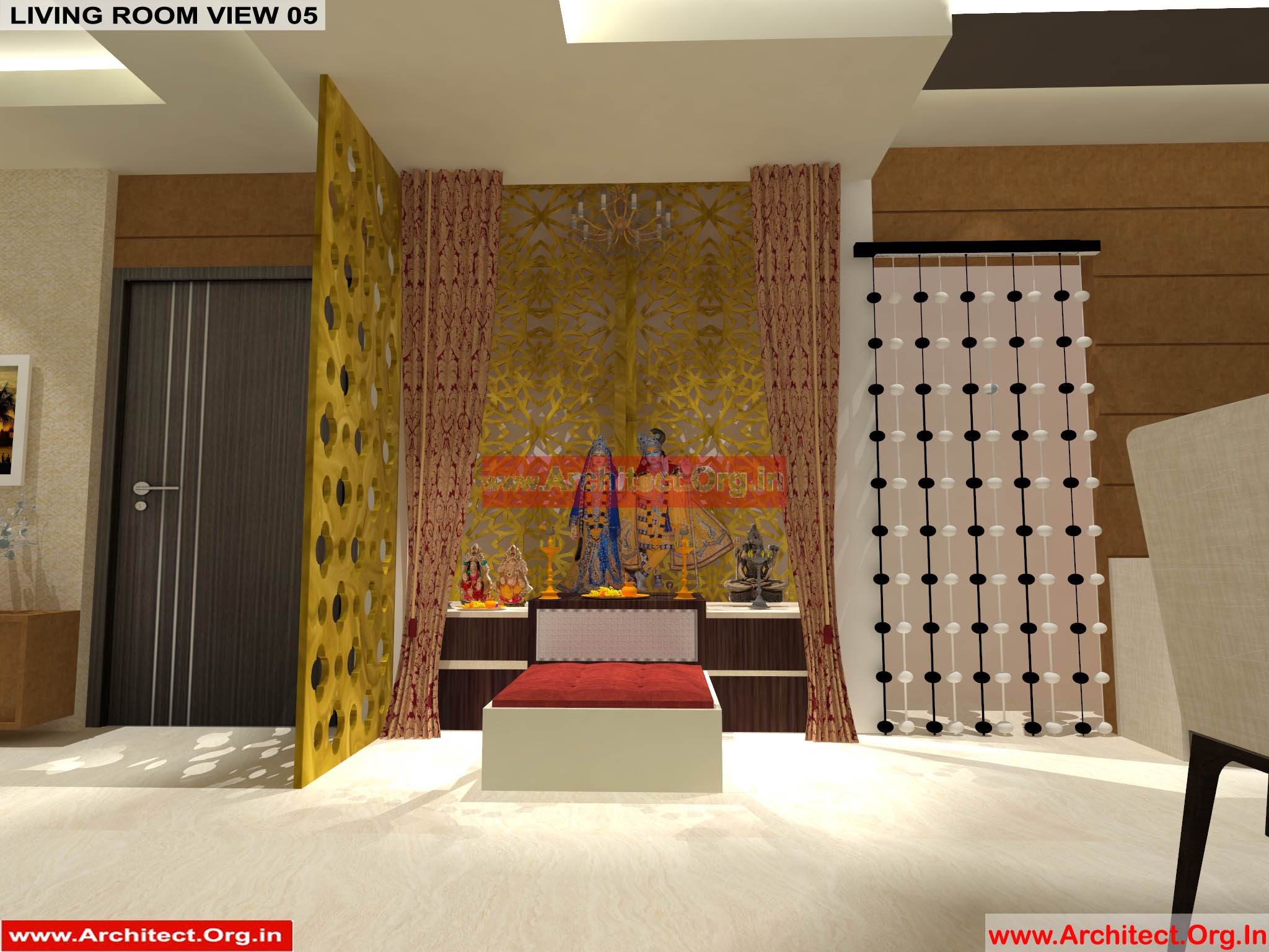 House Interior Design - Nagpur Maharashtra - Pooja Room - Mr.Pankaj Singhania - FR Ms. Rakhi Singhania