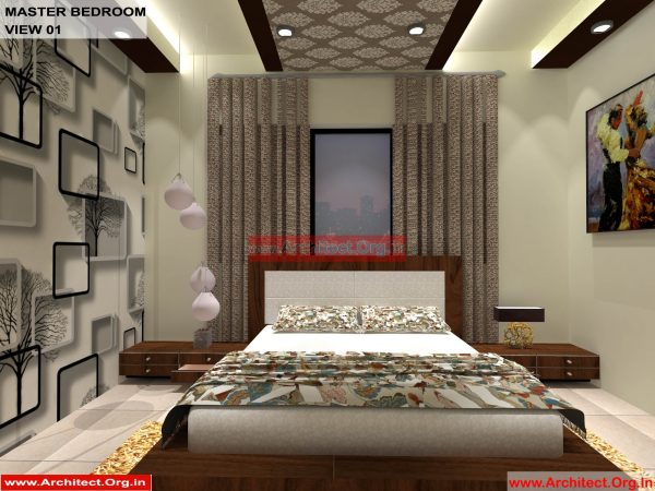 House Interior Design - Nagpur Maharashtra - Master Bedroom - Mr.Pankaj Singhania - FR Ms. Rakhi Singhania