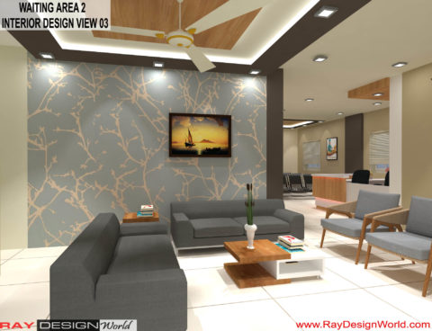 Hospital Waiting Area 2 Interior Design - Shimoga Karnataka - Dr. Rajeev Pandurangi